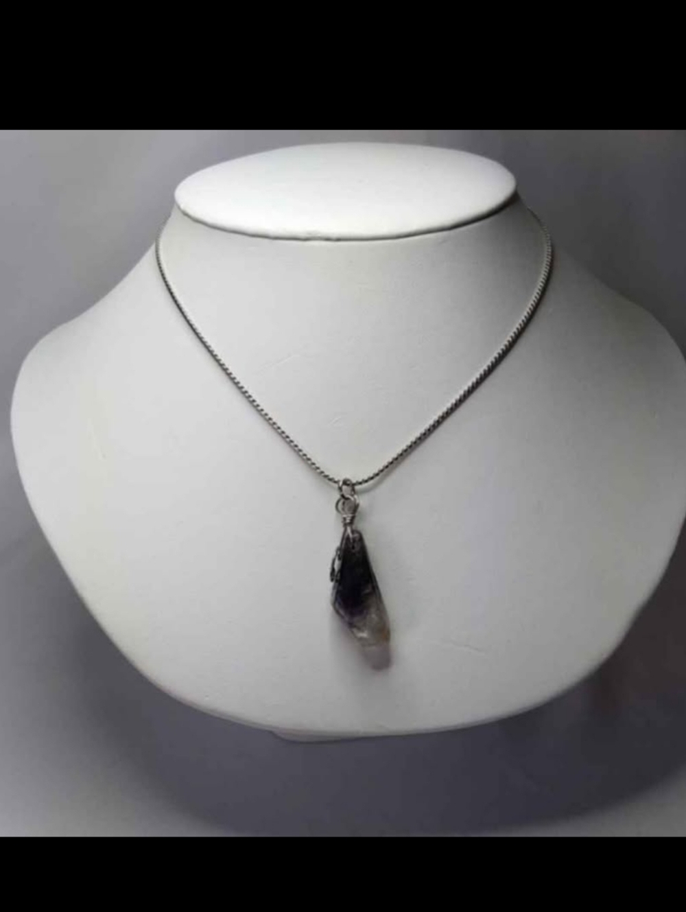 Wire Wrapped Amethyst Necklace